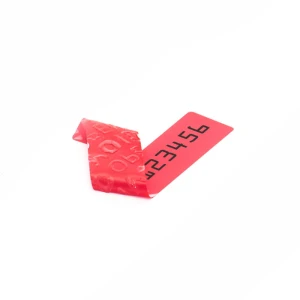 Plombieretikett New Generation 70x12 mm - Rot  